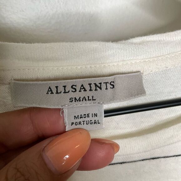 All Saints Carme Stripe Tee - Picture 3 of 6